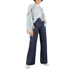 NWT TED BAKER Yeataa High-Rise Flared Jeans Size 26 . Waist runs like 24.